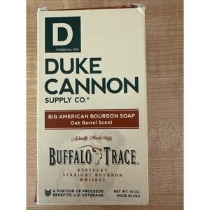 Duke Cannon Big American Bourbon Soap 10 Oz Buffalo Trace Kentucky Whiskey